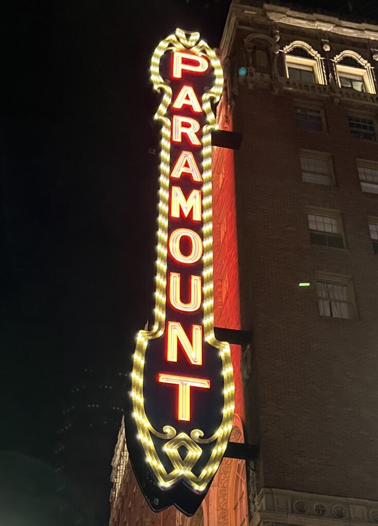 Paramount Theatre neon sign, Seattle, WA