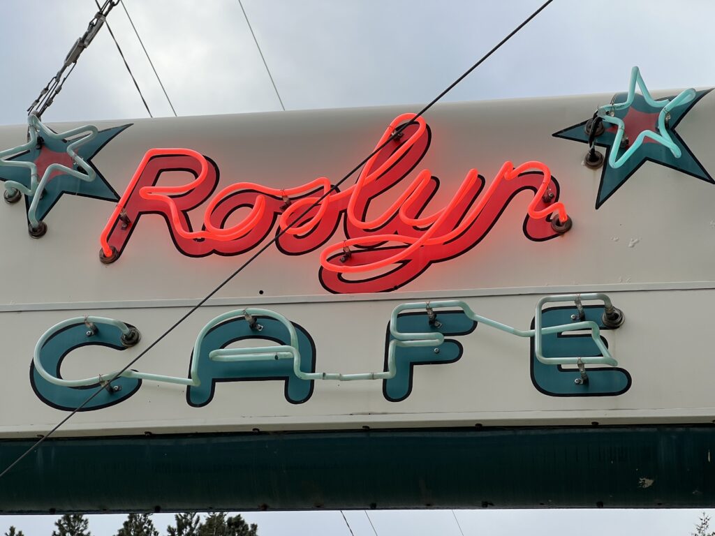 Roslyn Cafe neon sign, Roslyn WA