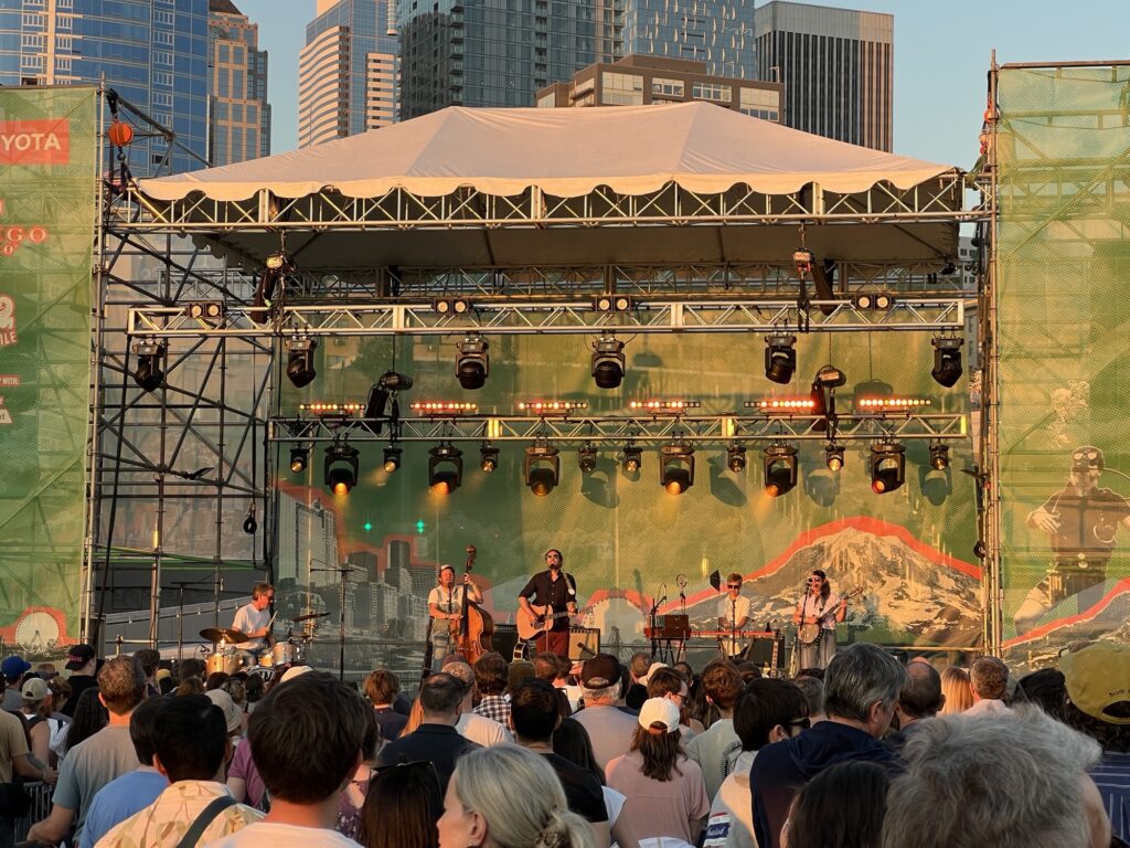 John Craige performs at Pier 62, Seattle, 24 July 2025