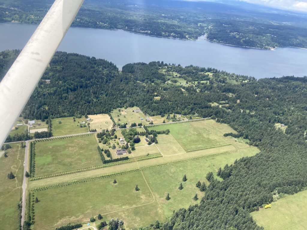 
Aerial photo by me in June 2020 showing an empty but still usable Wax Orchards airport. I believe it was technically closed by this point. 
