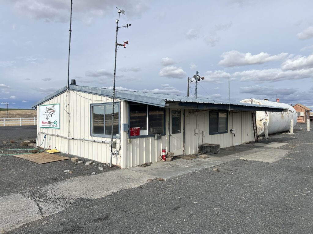 Fly Washington Passport mailbox at Odessa Municipal Airport 43D