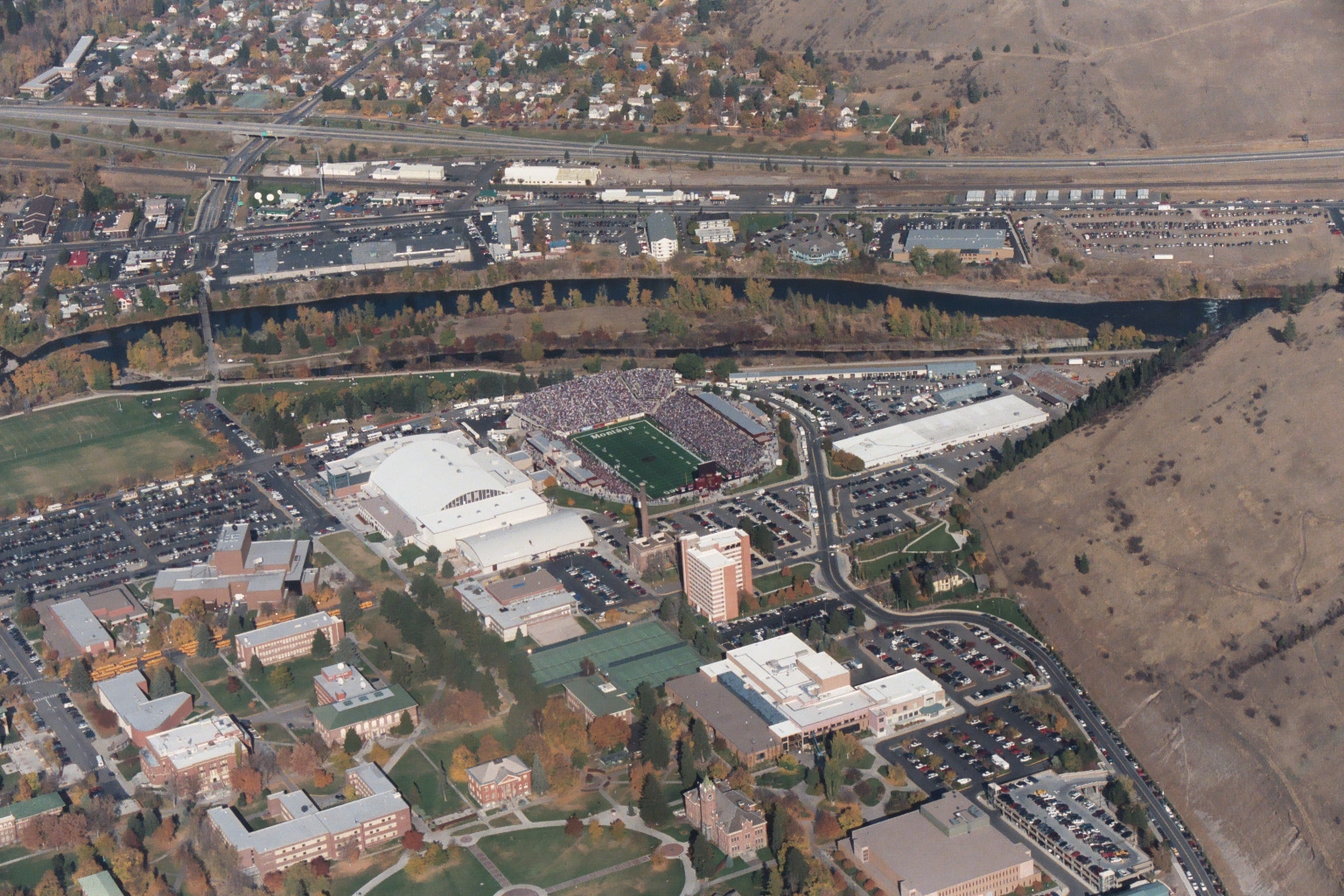 Washington Grizzly Stadium aerial photo during game 2003