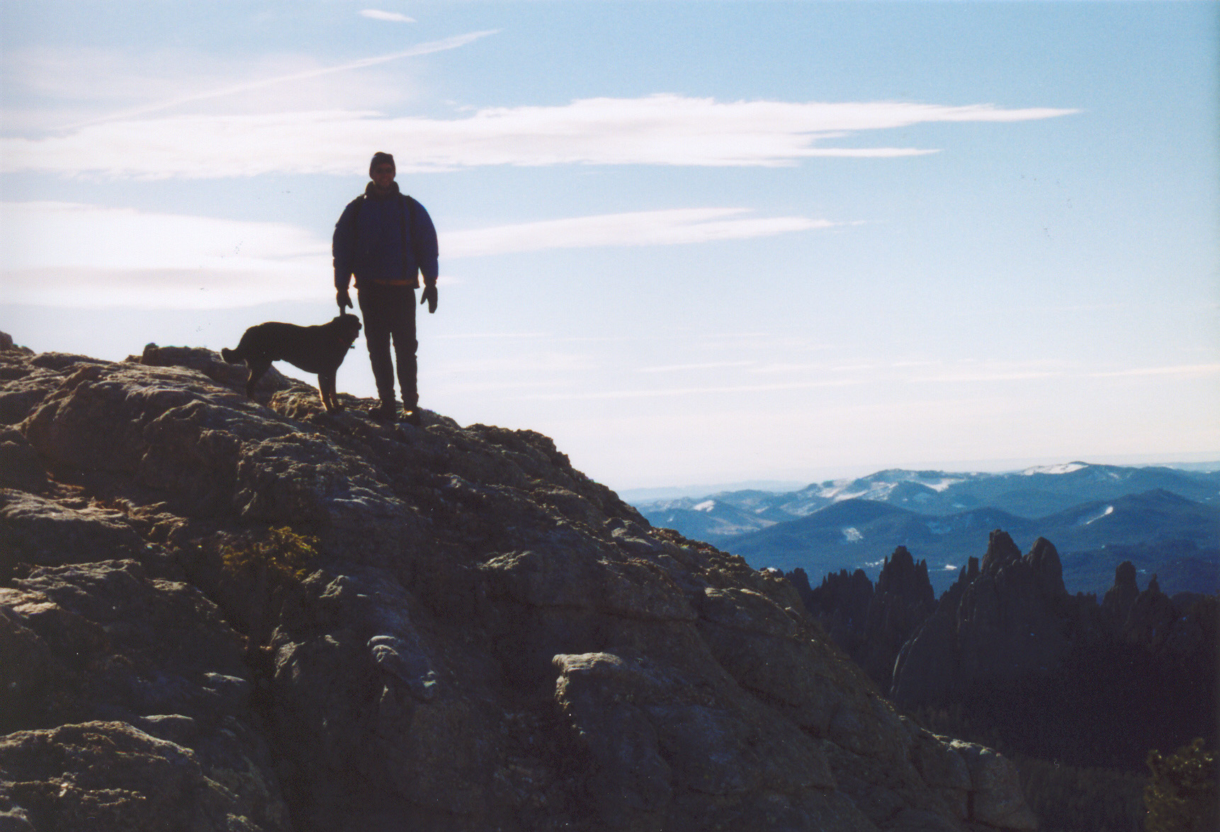 Summit of Black Elk Peak, highpoint of South Dakota, USA
