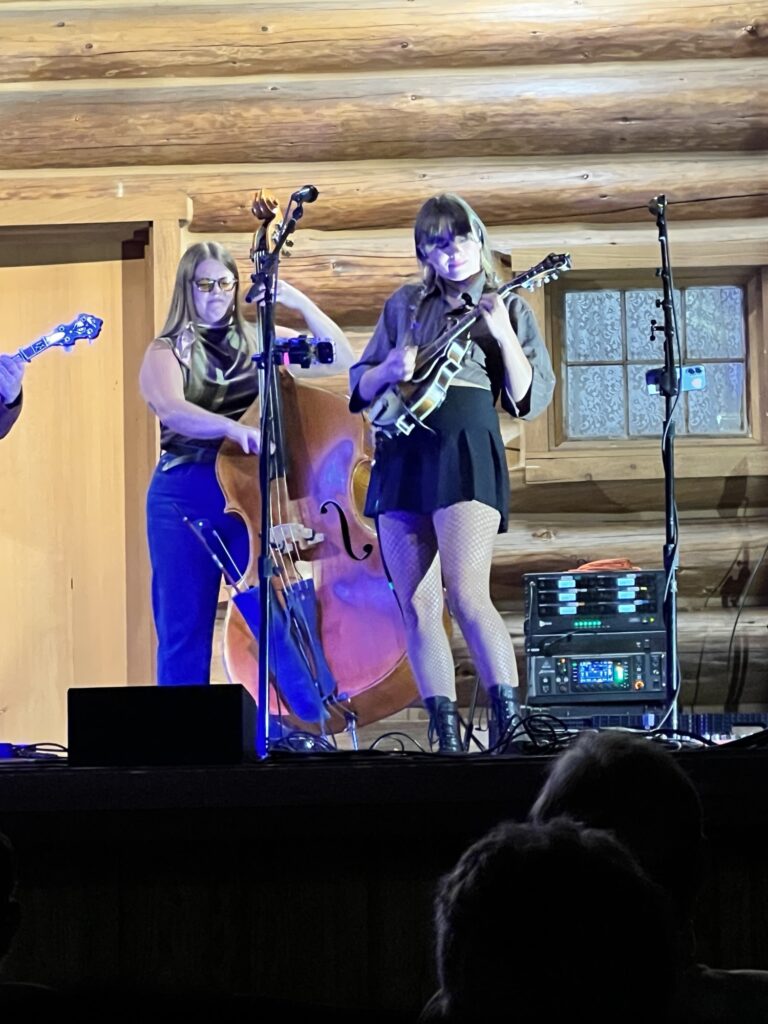 Rainy Miatke performs at the 2026 Darrington Bluegrass Festival 