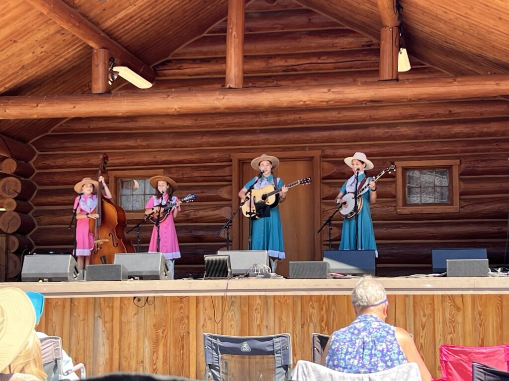Alaskan Sunnyside Sisters perform at the 2026 Darrington Bluegrass Festival 